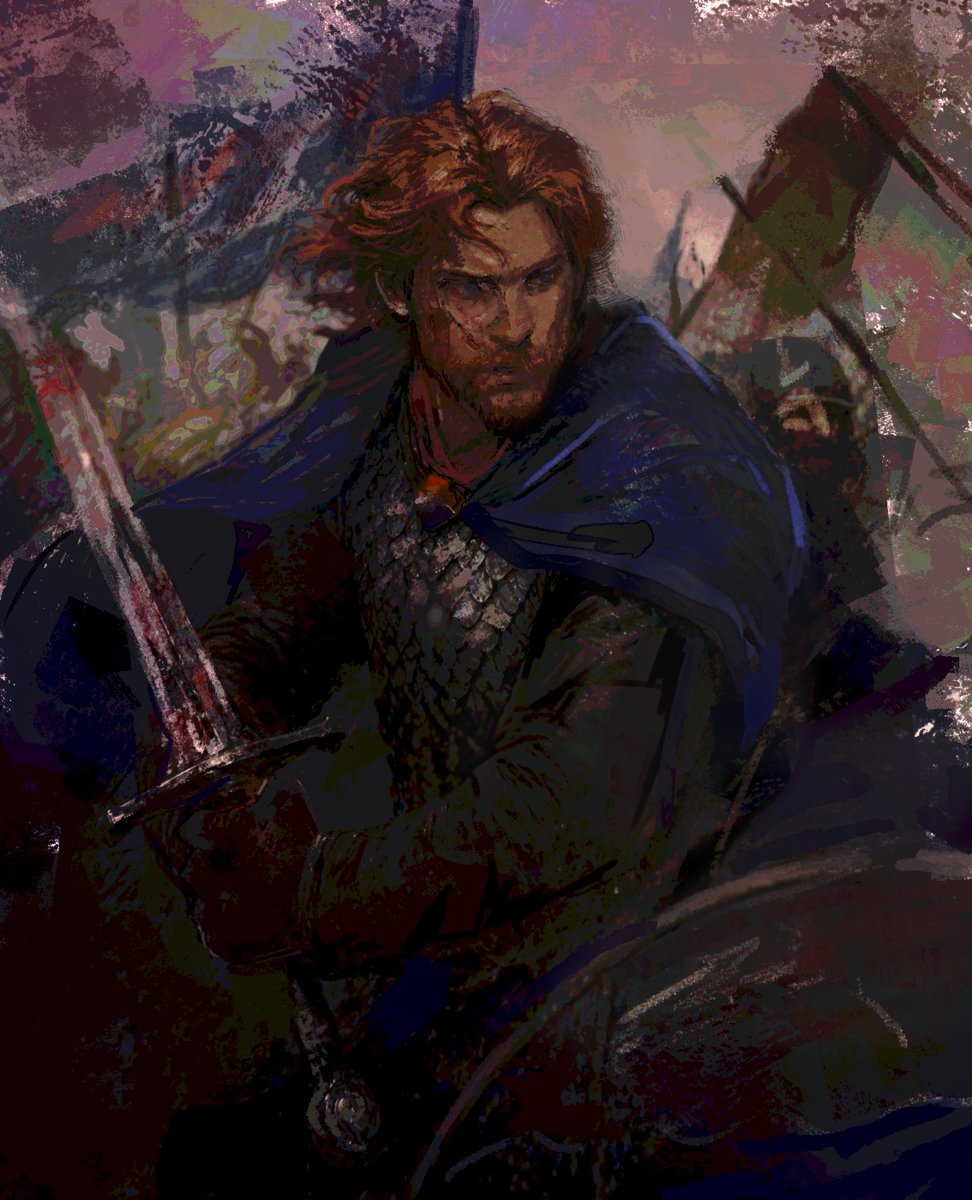 shinotamashi's tweet photo. The War of the Ninepenny Kings? So they called it, though I never saw a king, nor earned a penny. It was a war, though. That it was.

Brynden Tully cmm by the amazing @ anmenmai ! https://t.co/ZrkZDvMJg0