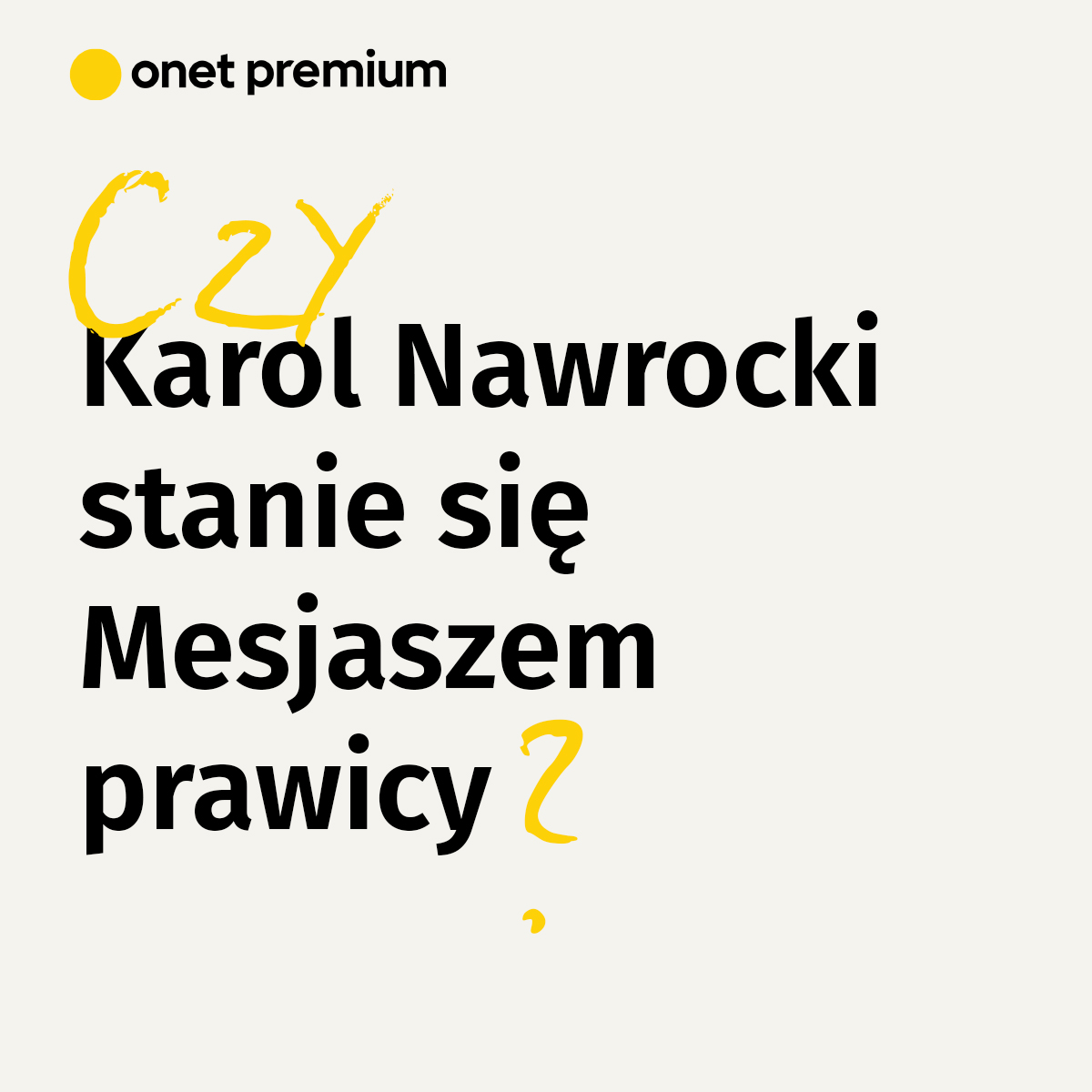 onetpremium's tweet photo. Czy prezydent stanie się mesjaszem prawicy❓

Na to pytanie już 1 czerwca o 20:00 w specjalnym wydaniu "Stanu Wyjątkowego" odpowiedzą Andrzej Stankiewicz, @KamilDziubka, @domi_dlugosz i @JacekGadek.

🟨 Zapisz się już dziś [INSTRUKCJA] ➡️ https://t.co/KMej9zHI6J https://t.co/5QHA4YL1If