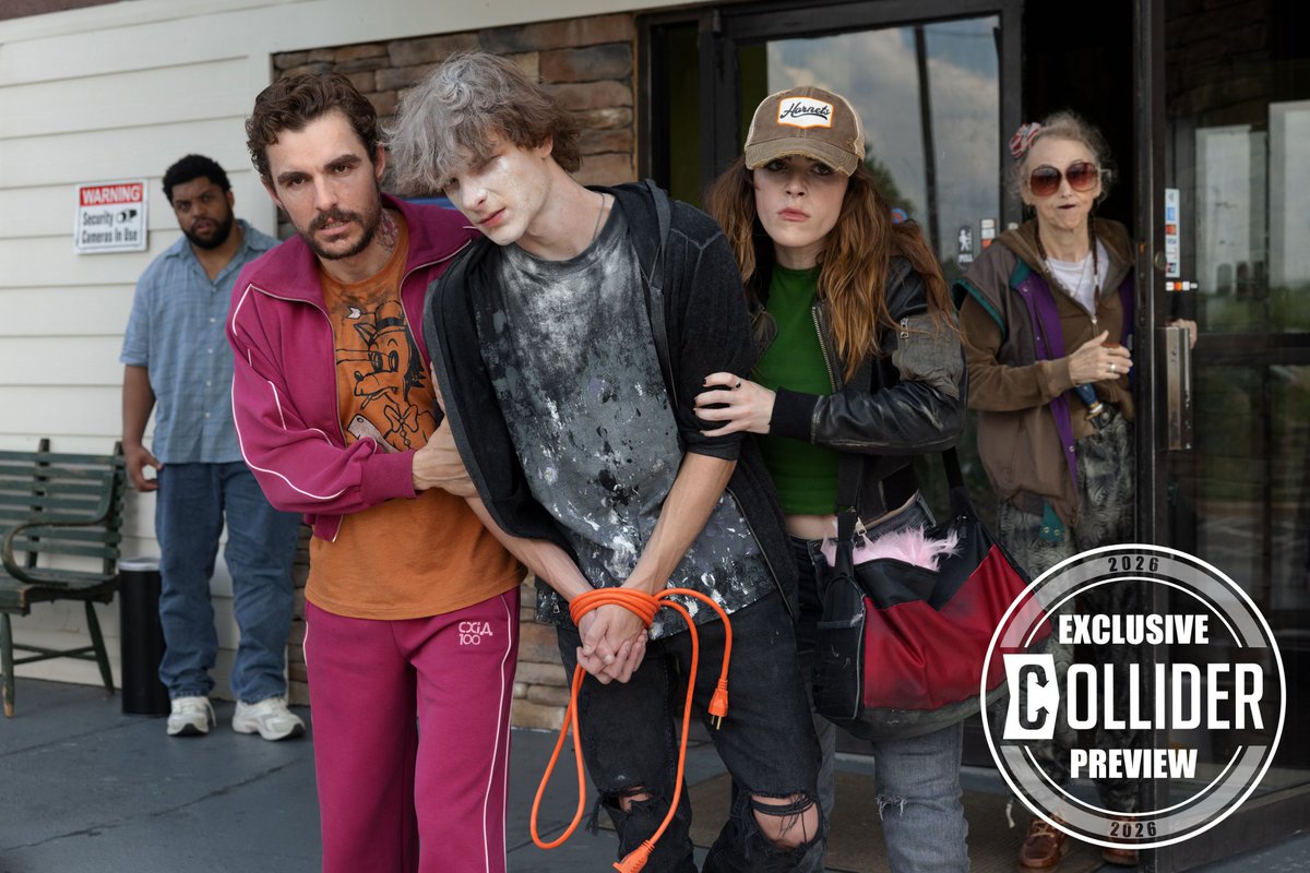 shipkafiles's tweet photo. New look at Kiernan Shipka, Mason Thames, Dave Franco and O’Shea Jackson Jr in ‘IDIOTS.’

In theaters August 28. https://t.co/BcjM9J9qPr
