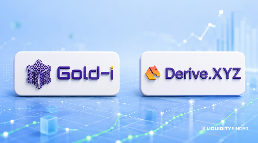 LiquidityFinder's tweet photo. 🔗 Gold-i's MatrixNET just integrated @DeriveXYZ, the largest onchain options exchange, giving brokers, prop firms and fund managers direct access to onchain options liquidity via MT4, MT5, DXtrade and CLEO.

Nick Forster, CEO @DeriveXYZ : "TradFi and onchain are converging, and this integration is exactly the bridge we always knew was coming."

Check out the full article here: https://t.co/XHTWtUT3kr