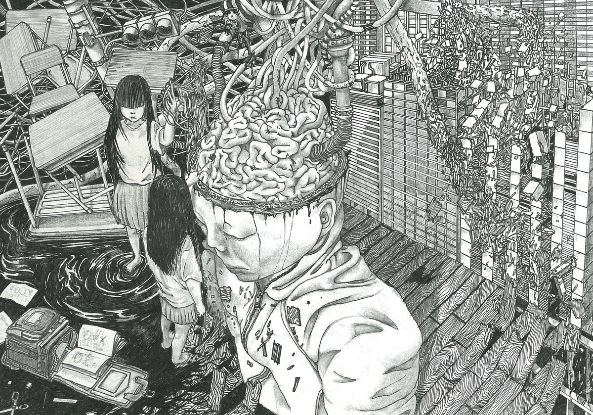 chinvide's tweet photo. ペン画の依頼制作を受け付けております。
納期:1〜2ヶ月
費用:3〜5万円/A4(応相談)
イメージ、コンセプト、雰囲気、思想、ストーリーを伝えていただければ、画像の様な作風で緻密かつ丁寧に、死ぬ気で描きます。
ご依頼はDMまで。

#絵 https://t.co/GWxPWWRA6B