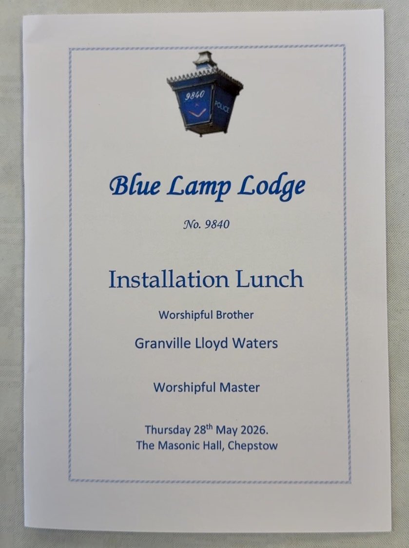 monmasons's tweet photo. Today saw WBro Granville elevated to the Chair of Blue Lamp Lodge 9840 in an excellent ceremony enjoyed by all present. It was a packed Lodge, with 85 brethren dining afterwards, making for a fantastic atmosphere throughout the day.👮🏻‍♂️🚨🚔 https://t.co/T70r7BLr6j