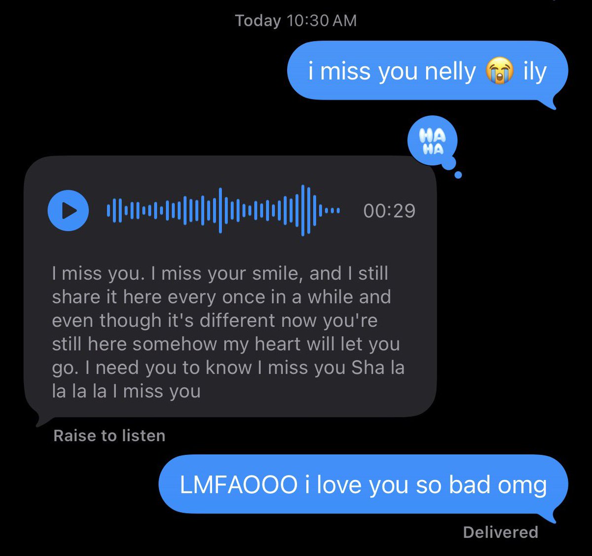 usedtobewild's tweet photo. i texted my best friend (who also loves miley) and she replied back with a voice note singing this LMFAOOO https://t.co/rw701GLLR2