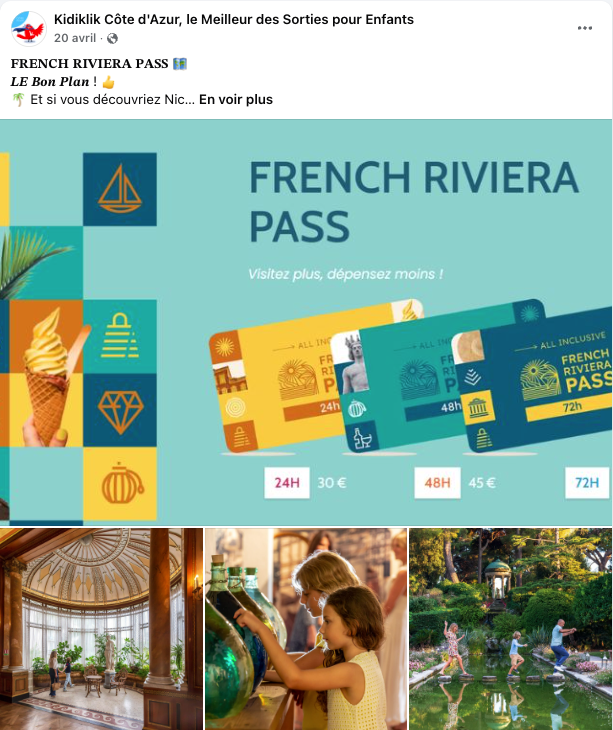 ExploreNCA's tweet photo. [Printemps 2026 : campagne multicanale famille & tourisme de proximité]  

À l’occasion des vacances de printemps, l’OTM Nice Côte d’Azur a déployé une campagne avec Kidiklik et
@Nice_Matin pour valoriser les sorties en famille sur le territoire. 
📌 Agenda, French Riviera Pass, my Adventure, appli Nice Côte d’Azur : des contenus utiles et inspirants pour préparer et vivre les séjours. 
🔜Une campagne estivale prolongera la dynamique.  

Bilan complet à lire sur notre #Blog 👇https://t.co/QeFk7hK6Ge 

#ExploreNiceCotedAzur