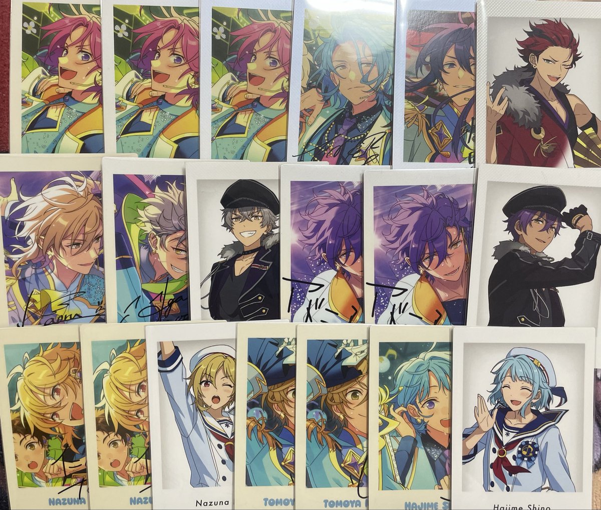 LEVI_A98's tweet photo. 【交換】あんスタ P.A.shots ぱしゃっつ 10th 10周年

譲)
画像にあるもの

求)
周年:英智2 > 周年 夏目♾

複数枚あるものはキャラ毎まとめて優先
薫 晃牙 凪砂は周年 英智優先

お気軽にお声がけください🙇🏻‍♀️,, https://t.co/4WUxyjQdvY