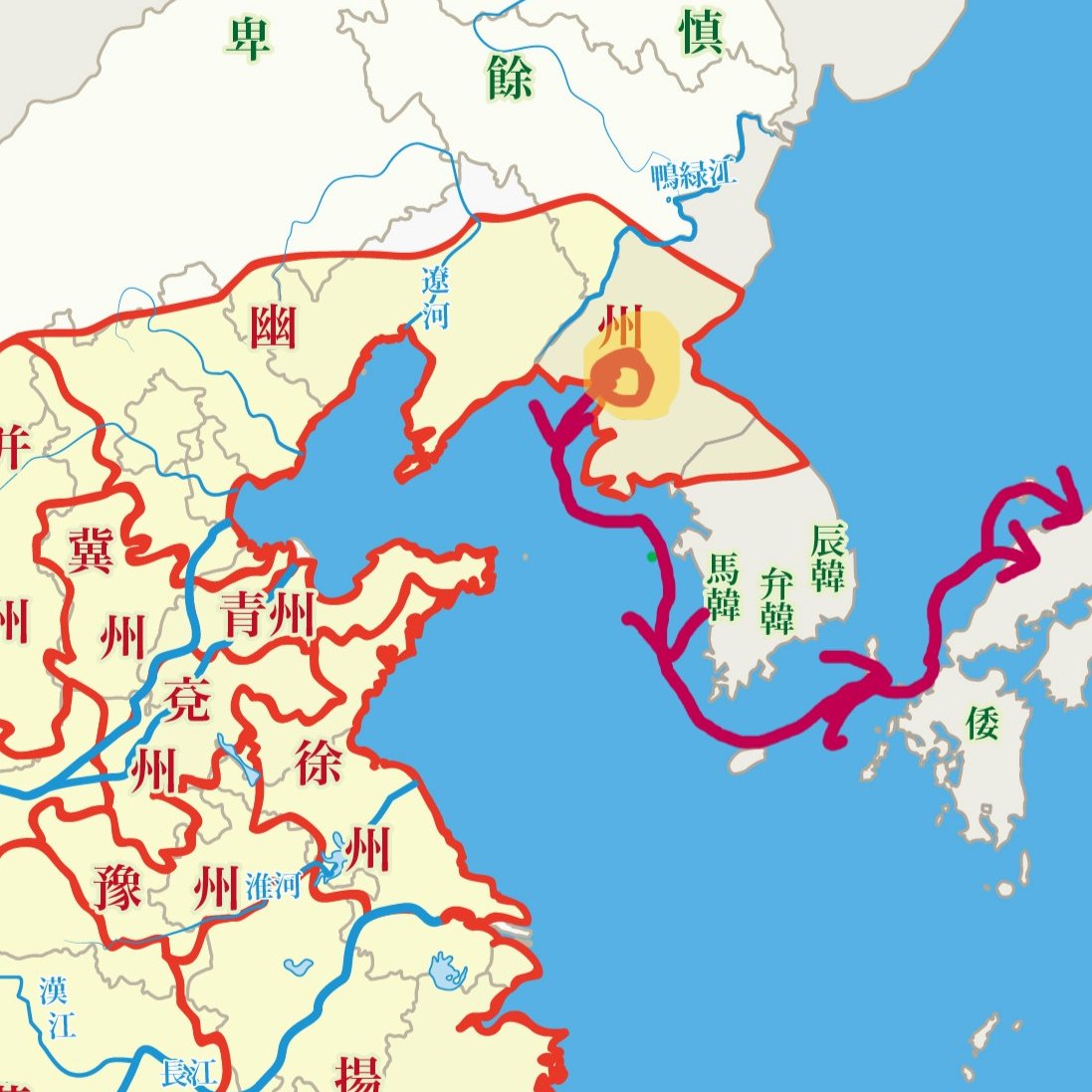 弥生の人々が銅鏡などを得ていた朝鮮半島の楽浪郡、現・平壌にその役所があったが、以前の衛氏朝鮮の時代からココでは中継貿易が行われていたらしい ...