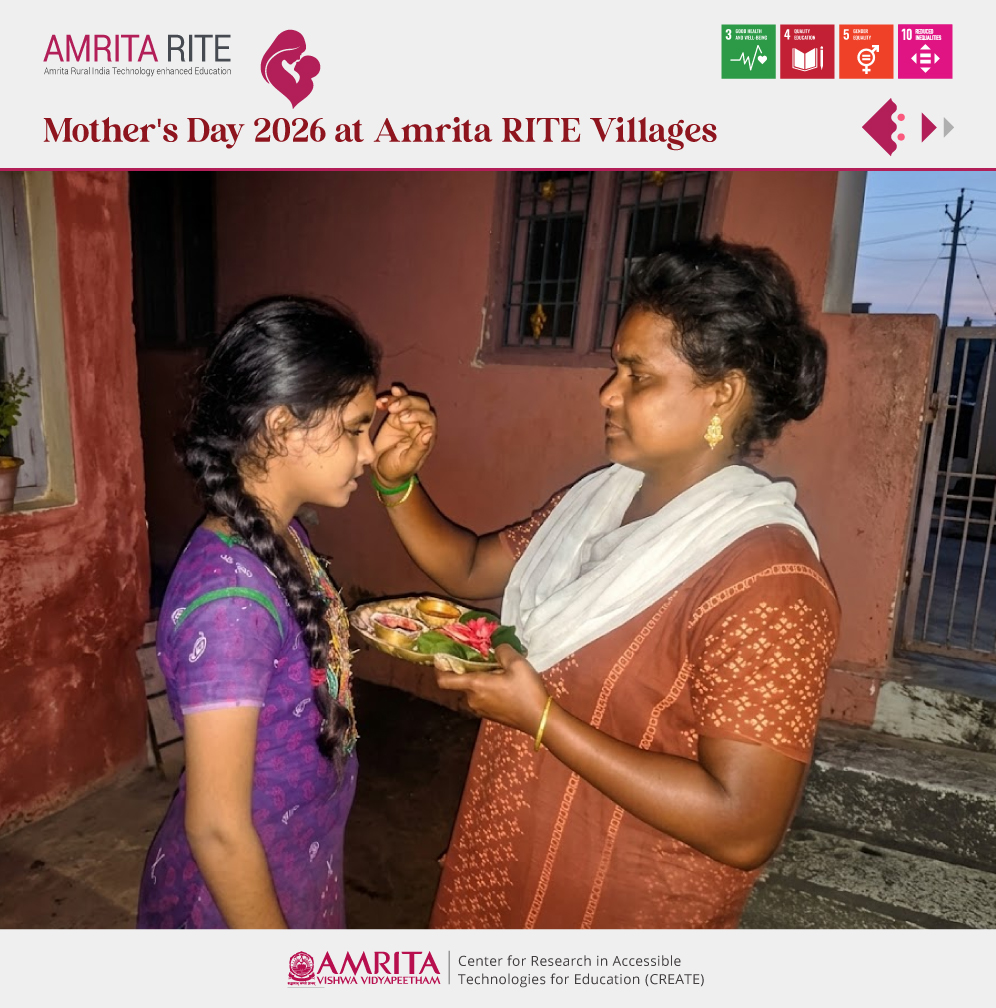 AmritaCreate's tweet photo. 166 children. 10 centres. 6 states. 1 powerful message — "My Mother, My Hero." 
This Mother's Day, Amrita RITE brought children and mothers together through art, poetry, storytelling &amp; traditional values — honouring the women who shape every child's world.
#AmritaRITE #MothersDay https://t.co/tWTvfDciJk