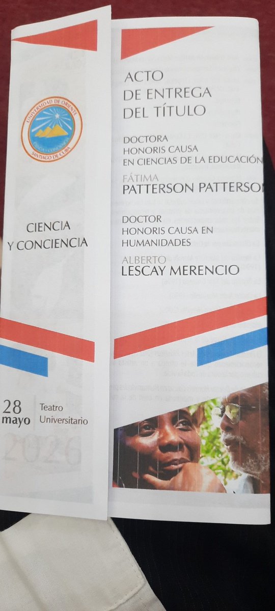 FreiderSantana's tweet photo. La @UOCuba se honrra con incluir en su lista de Doctor Honoris Causa a dos grandes de la cultura de #SantiagoDeCuba y #Cuba Felicidades a la Maestra Fátima Patterson y al Maestro Alberto Lescay @AbelPrieto11 @CubaMES @BrunoRguezP @DianaSedalYanes @DiazCanelB @DrRobertoMOjeda https://t.co/iHGaGPiW2r