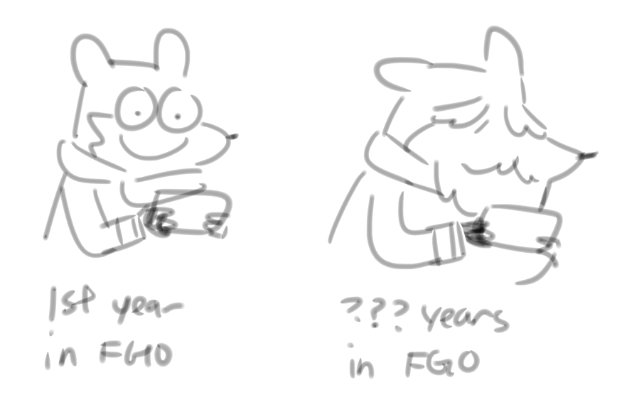 Yehlawd's tweet photo. I'm still playing FGO since NA server launched... https://t.co/ckkX5p1crs