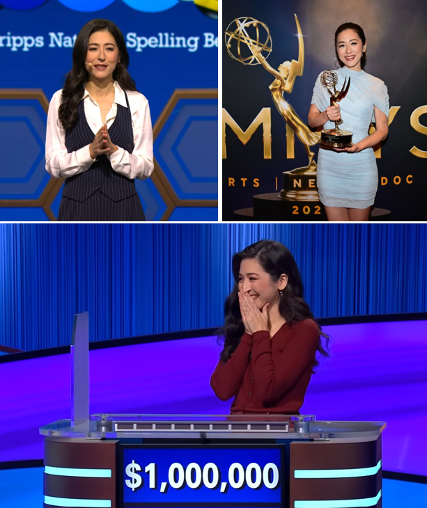 bhofheimer_espn's tweet photo. NFL kickoff is months away but @minakimes has already won the offseason. Her past few weeks:
✔️ Won @Jeopardy 
✔️ Part of NFL Live's Outstanding Studio Show @sportsemmys win
✔️ Hosting @ScrippsBee for the first time

@RickMaese profiles Mina in WaPo: https://t.co/mySDCFEmbQ https://t.co/JbDVNBZ0eJ
