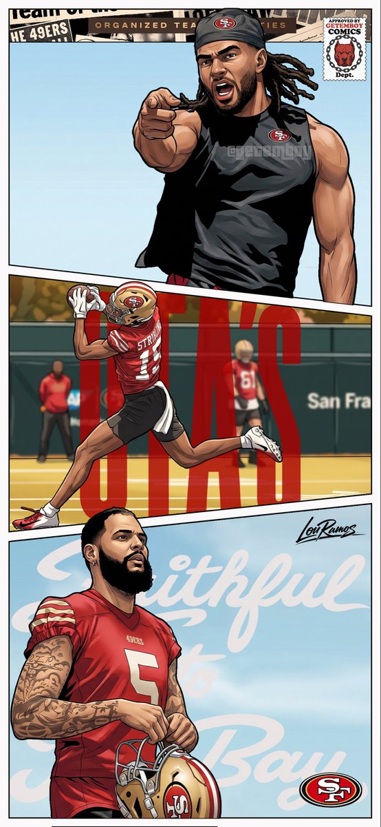 GETEMBOY's tweet photo. It's officially 49ers OTA's Faithful! Let's Gooo. OTA's 2026 #Wallpaper #GETEMBOY @49ers #FTTB https://t.co/5gc5SSBE3J