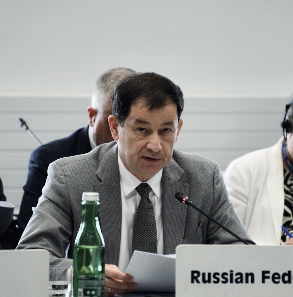 RF_OSCE's tweet photo. Statement by Permanent Representative of Russia to the OSCE Dmitry #Polyanskiy «On the report of the Head of Mission in Kosovo»

• The situation in Kosovo remains far from stable, while its governance system is in deep crisis.

• Pristina continues systematic pressure on the non-Albanian population, primarily Kosovo Serbs, limiting access to basic services.

• The accelerated militarization of Kosovo and the expansion of the so-called Kosovo Security Force create additional risks for regional stability.

• We expect increased Mission’s efforts to protect the rights of Kosovo Serbs and preserve stability in the Balkans.