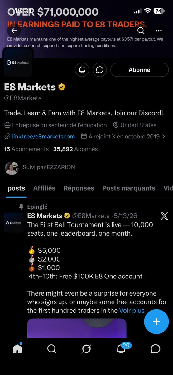 MedAzeez's tweet photo. @EZZARION @E8Markets @E8Andrew The wolf of the wall street https://t.co/R49R3FWKpo