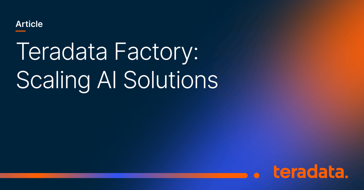 Teradata's tweet photo. AI agents don’t sleep—but most platforms aren’t built for it.

Teradata’s CPO Sumeet Arora on a new approach to real-time, governed AI at scale: https://t.co/MKa4LGnoSN https://t.co/LdEIx9kXTx