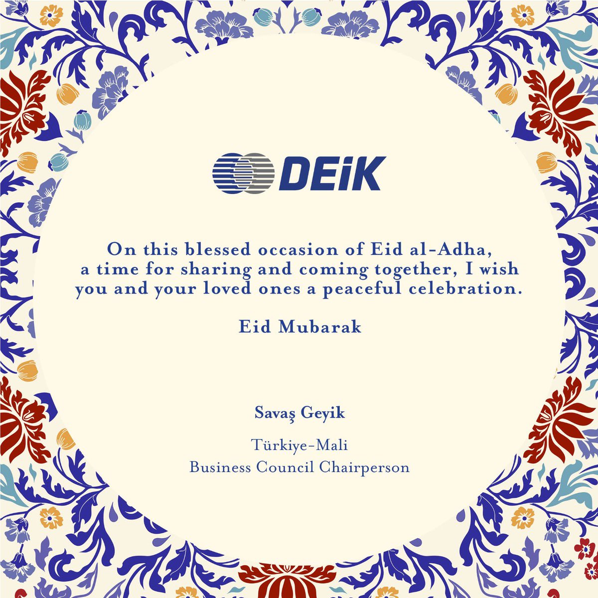savasgeyikk's tweet photo. Paylaşmanın ve bir araya gelmenin en güzel ifadesi olan bu
mübarek Kurban Bayramımızda, sevdiklerinizle birlikte huzur dolu bir bayram dilerim. Mutlu Bayramlar.

On this blessed occasion of Eid al-Adha, a time for sharing and coming together, I wish you and your loved ones a peaceful celebration.
Eid Mubarak