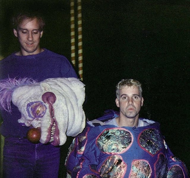 RetroReminiscer's tweet photo. Behind the scenes photos from the filming of KILLER KLOWNS FROM OUTER SPACE (1988). https://t.co/YqIG5ZYSN7