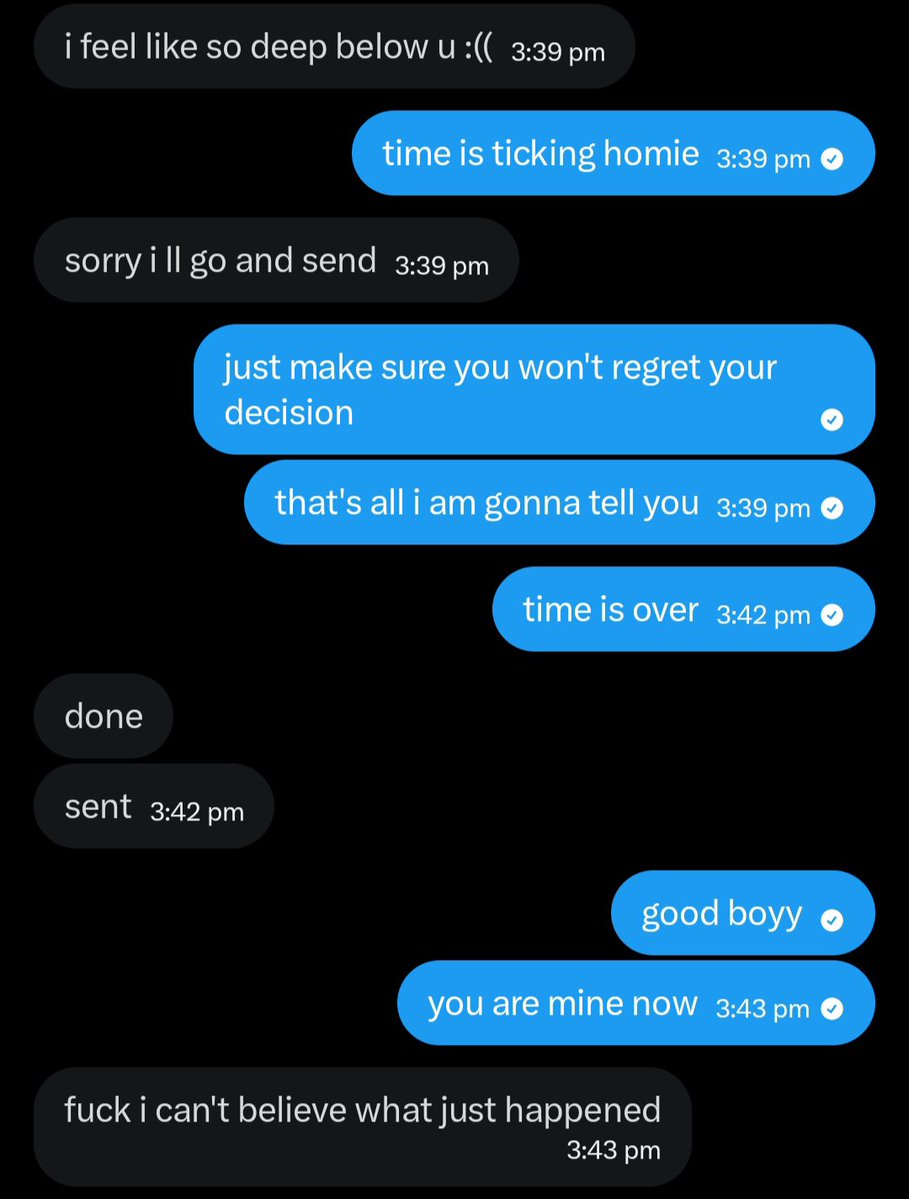 pumpcashaholic's tweet photo. Made him mentally ill and dumped him. He is just gonna be miserable for the rest of his life 😇 https://t.co/TD6VvLunxk