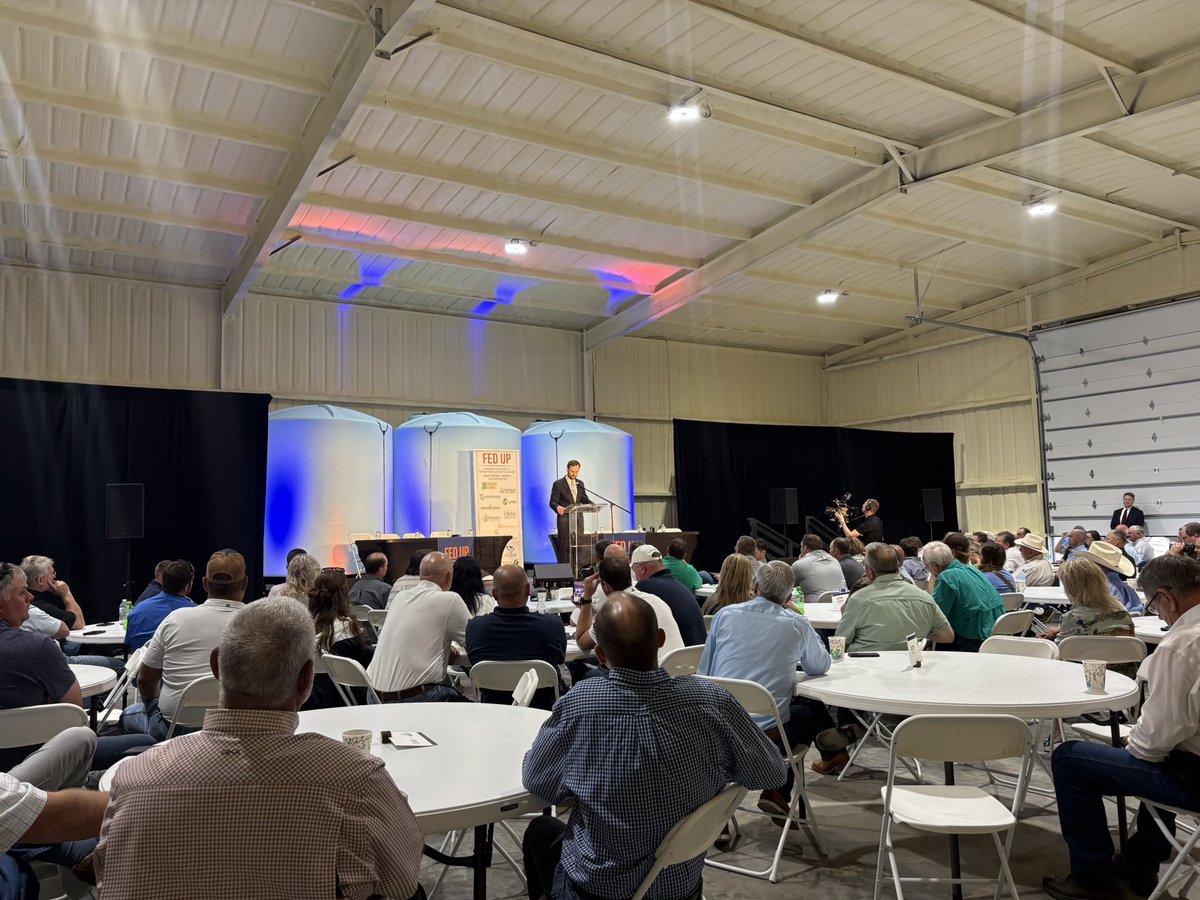 iowa_corn's tweet photo. FTC Chairman Ferguson addresses attendees from a federal perspective regarding competition and pricing in the agricultural input marketplace. https://t.co/1oAqhjosTI