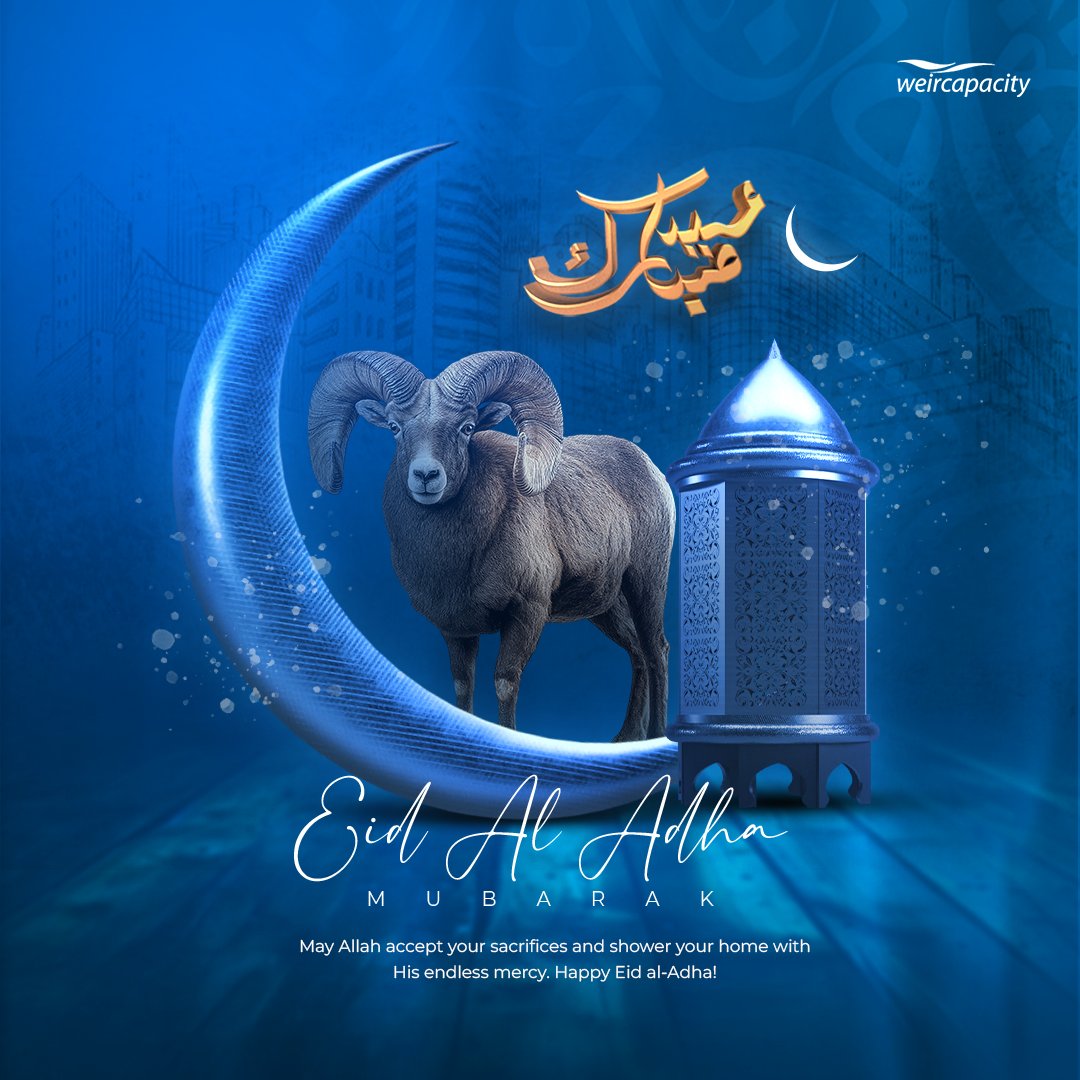 weircapacity's tweet photo. #EidalAdha #Mubarak 
May this sacred season bring peace, mercy, and blessings to every home. May our sacrifices be accepted and our hearts remain guided by faith, compassion, and gratitude.
Wishing everyone celebrating, a joyful #Eid.

#EidAlAdha https://t.co/a4z9LXOw1D