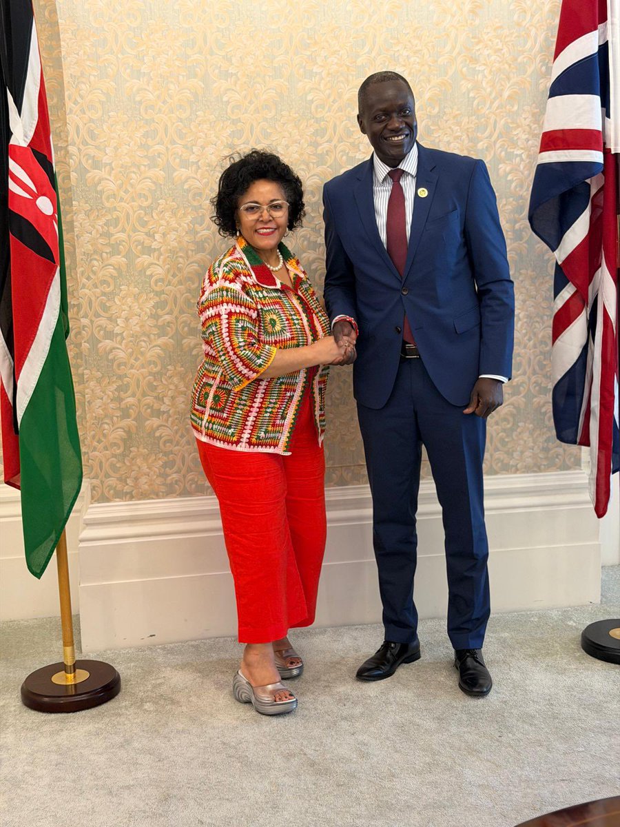 KenyaMissionUK's tweet photo. In the spirit of #AfricaDay2026, H.E. Amb. Maurice Makoloo was honoured to host H.E. Ms. Nardos Bekele-Thomas, Chief Executive Officer of AUDA NEPAD, at the Kenya High Commission in London.

Their meeting was an opportune moment to reflect on, among other matters:

1️⃣ Africa’s agency in shaping its own development trajectory, at a time when the world is experiencing tremendous shifts;

2️⃣ The criticality of Africa telling its own story: acknowledging the distance still to be covered, while celebrating and drawing confidence from the progress already made;

3️⃣ The reinvigoration of multilateralism in ways that secure fairer representation for Africa and reinforce existing platforms, including the United Nations Office at Nairobi (UNON); and

4️⃣ Addressing Africa’s security needs, in their broadest sense, including energy, food, physical security, sovereignty, institutional resilience and development capacity.

Africa's future will be defined by the choices, capabilities and confidence of its people and institutions - and not by externally crafted narratives. 

The High Commission will continue working closely with key African partners, including AUDA-NEPAD, Africa’s premier development agency, to advance the agenda of a continent that speaks for itself, acts with purpose, and delivers development that is visible in the lives of its people.

@nardosbthomas @MMakoloo @ForeignOfficeKE @KenyaEmbAddis @NEPAD_Agency