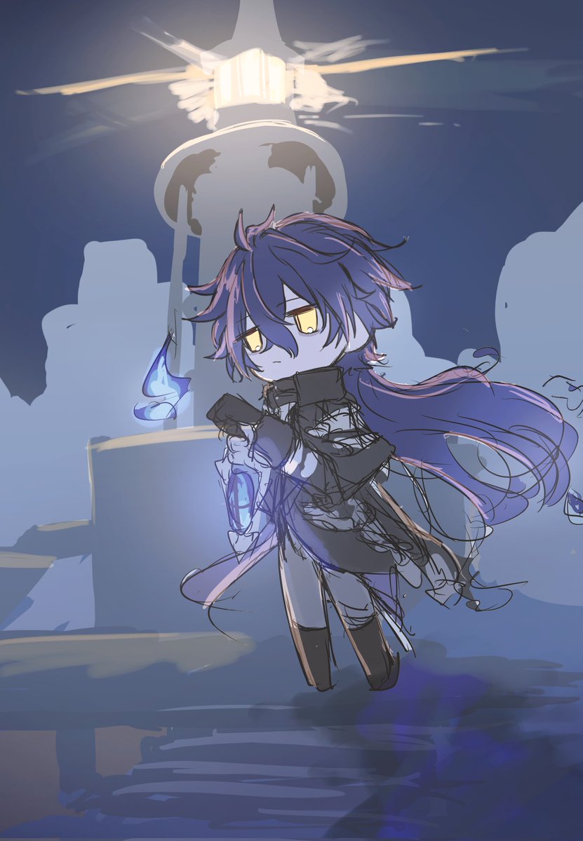 0yu_san's tweet photo. 何もあげれて無さすぎるので、ちょっと前に描いてた🕯さん https://t.co/83rgPdWmfE