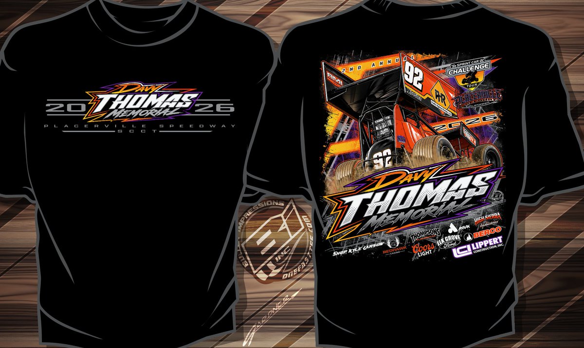 360SCCT's tweet photo. If you’re coming to the Davy Thomas Memorial on Saturday pick up a commemorative event shirt designed by Bullet Impressions! https://t.co/yvEALaOr7D
