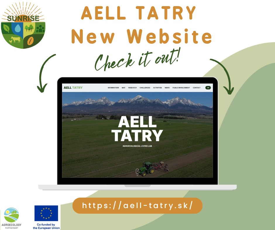 _Sunrise_eu's tweet photo. 🌱 What does the future of Agroecology look like in 📍Slovakia?
🔹We invite you to explore the new website and discover the activities, goals and vision behind the AELL Tatry!
🔗 https://t.co/83atcc4P7r
#SUNRISE #AgroecologyPartnership #EUcofunded #LivingLabs #AELL https://t.co/9gHvx9SgUo