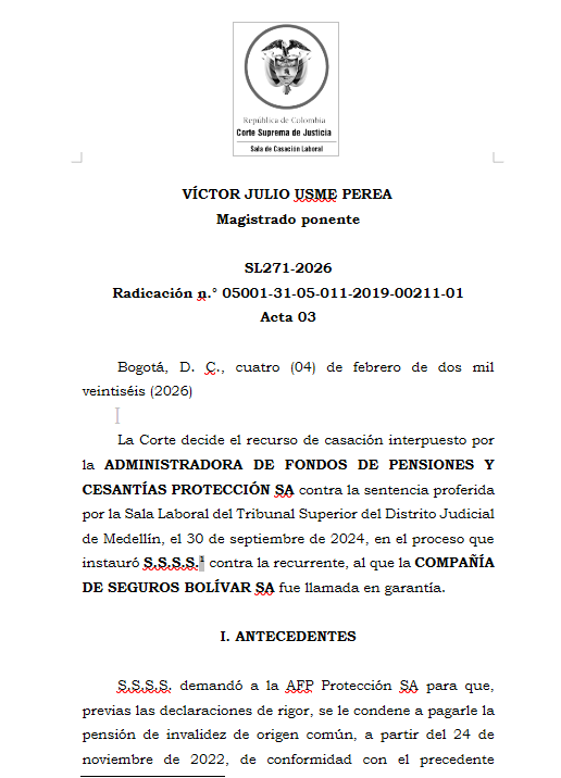 articulo20's tweet photo. SENTENCIA RECOMENDADA 🗣 

#Laboral

Deber judicial de examinar la situación concreta del trabajador para evitar fraudes y determinar el inicio del cómputo de aportes

SENT: SL271-2026 | RAD: 05001-31-05-011-2019-00211-01 https://t.co/7D5a0GSnyS
