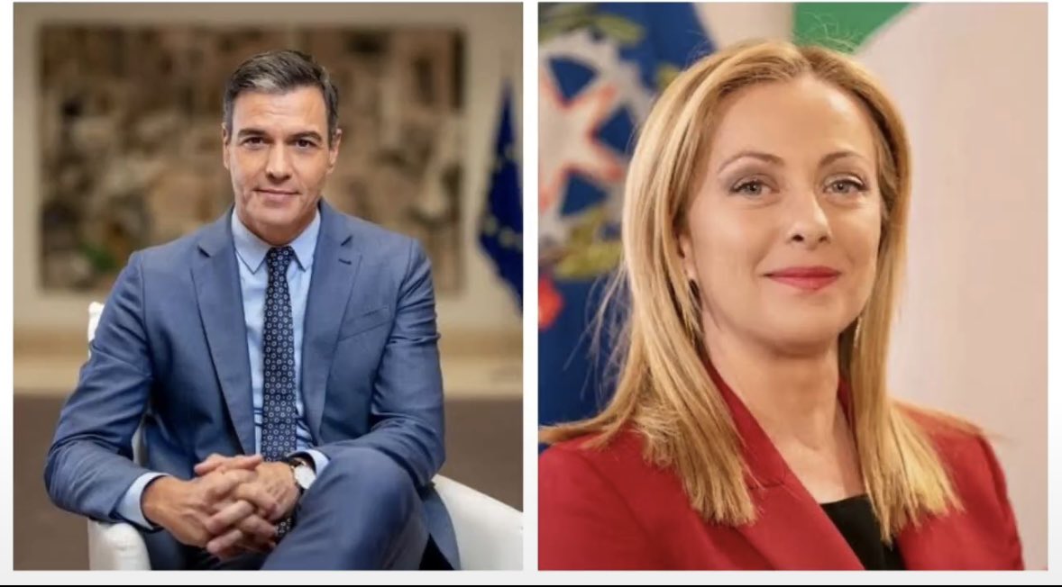 GlobalGigglle's tweet photo. 🇪🇸 Pedro Sánchez and 🇮🇹 Meloni openly challenged Israel’s actions.

Now Israel has been added to the UN blacklist for conflict related sexual violence https://t.co/9j5EAtf24I