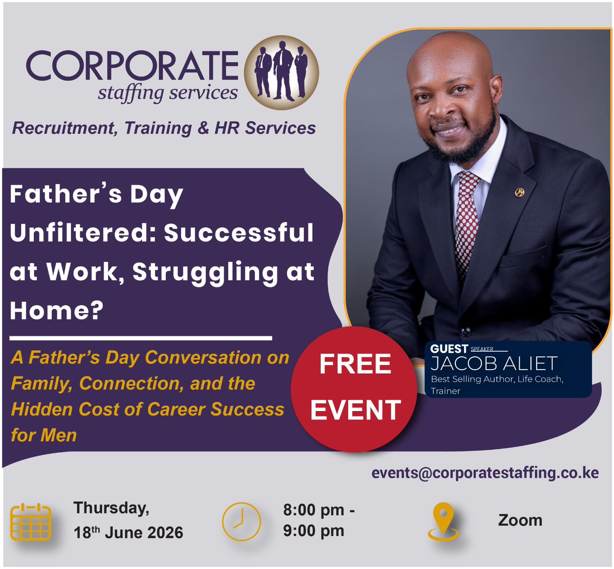 PerminusHR's tweet photo. Many men are working hard…

But quietly feeling disconnected from the people they love most.

Successful at work.
But emotionally exhausted at home.
Providing financially…
but struggling with connection, presence, and balance.

This Father’s Day, let’s have a more honest conversation about what many men silently carry.
Father’s Day Unfiltered: Successful at Work, Struggling at Home?
 🗓 18th June 2026
 ⏰ 8PM –9PM
 📍 Zoom

Register here: https://t.co/yMltU1eGlR

Because sometimes the hidden cost of success…
is paid at home.