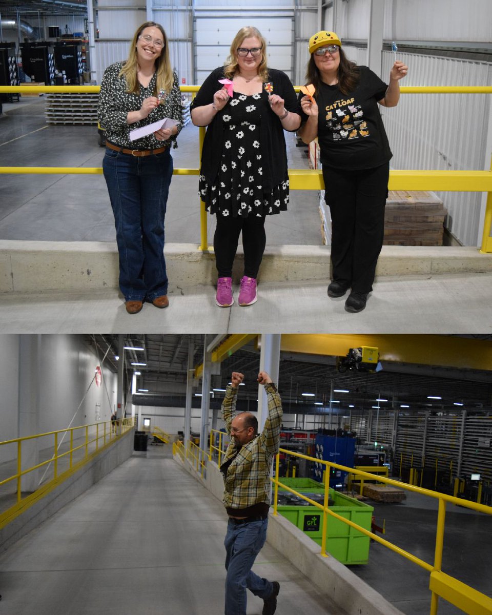 HatcoCorp's tweet photo. Things really took flight for our Sturgeon Bay team on National Paper Airplane Day! ✈️🏆 Between colorful paper planes, treats, and prizes, a little friendly competition made for a fun-filled celebration. https://t.co/YvhEY0mJr2