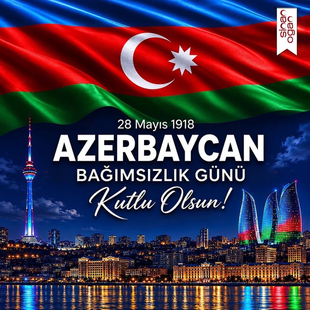 DrSinanOgan's tweet photo. Can Azerbaycan’ın 28 Mayıs Müstakillik Günü kutlu olsun. 🇹🇷🇦🇿

Kardeşliğimiz; ortak tarihimizden, aynı gönül bağından ve sarsılmaz dayanışmamızdan güç almaktadır. Azerbaycan’ın bağımsızlığı ve yükselişi, Türk dünyasının ortak gururudur.

Birlik ve beraberliğimiz daim, kardeşliğimiz ebedî olsun.