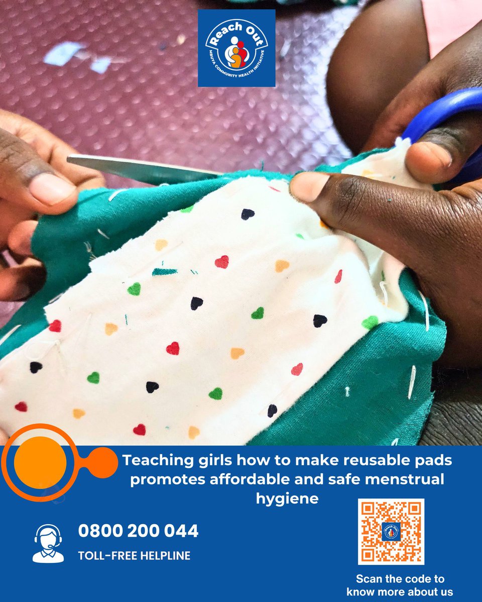 Reachoutmbuya's tweet photo. At ROM, we believe that menstrual hygiene should not come at a high cost. This is why we empower girls to make reusable pads.
#MHDay2026
#PeriodFriendlyWorld
#Hopeforthefuture @Dr_R_Stranger @ClaireMurungi @makula_99 @paul_opus @MarthaNamuddu2 https://t.co/Ys0800Eyhp