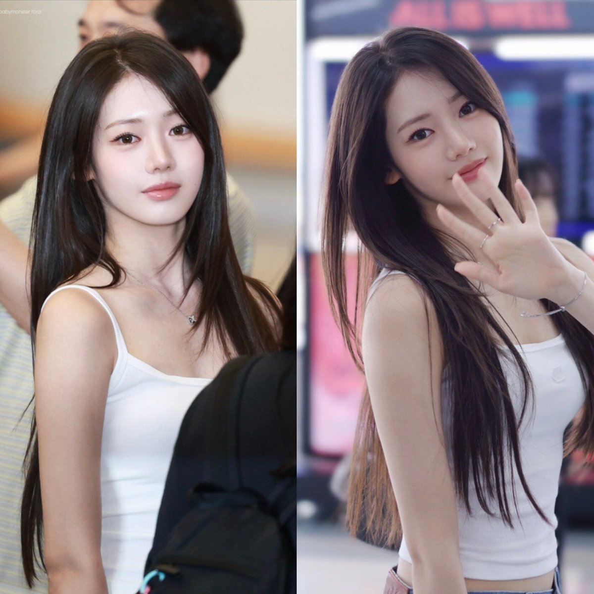 leedainask's tweet photo. Rora's airport look today went viral on X, receiving thousands of likes. She has the most liked photos and videos among the members. Korean users also tweeted a lot about her visuals📈
#RORA #BABYMONSTER https://t.co/Uh62ahU0yq