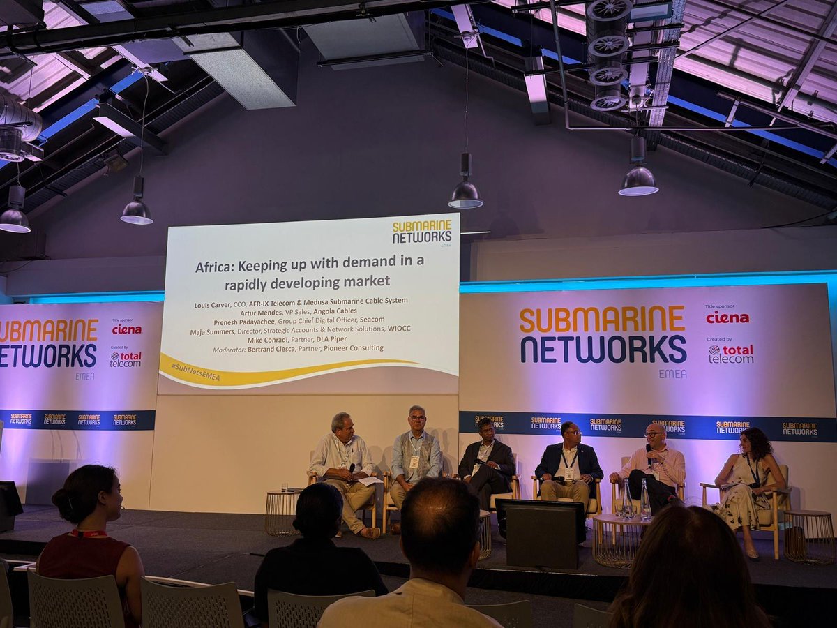 aptelecomnet's tweet photo. APTelecom attending Submarine Networks World EMEA in London today.  Day 2. https://t.co/aud8aIhcx2