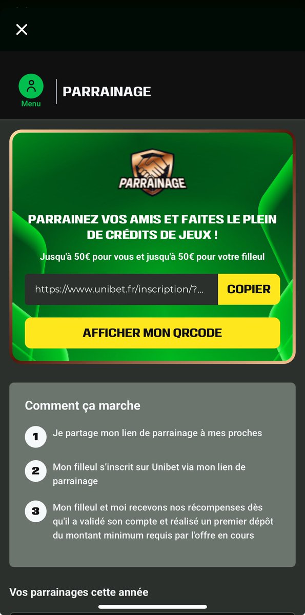 bmm_266's tweet photo. Parrainage Unibet à 50€ si y’a des intéressé qui ont pas de compte https://t.co/DoWgkIMoPQ https://t.co/IQdDrJdXv5