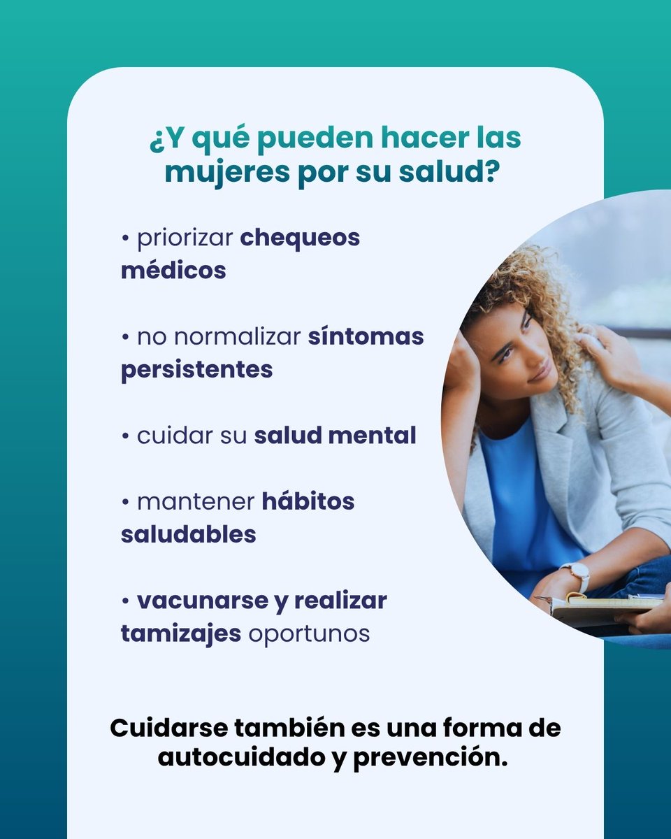 InfectoWeb's tweet photo. #SaludDeLasMujeres Hablar de la salud de las mujeres implica hablar de prevención, acceso, educación y decisiones oportunas. 

Hoy, en el Día Internacional de Acción por la Salud de las Mujeres, el llamado no es solo a generar conciencia, sino a impulsar acciones reales desde todos los espacios del sistema de salud. 

Las cifras siguen mostrando desafíos importantes. Por eso, el rol de los profesionales de la salud es clave, y Para las mujeres, el mensaje también es claro: cuidar de su salud no debe ser la última prioridad. 

La prevención sigue siendo una de las herramientas más poderosas para transformar la salud femenina. 

#SaludPública #ProfesionalesDeLaSalud #EducaciónEnSalud