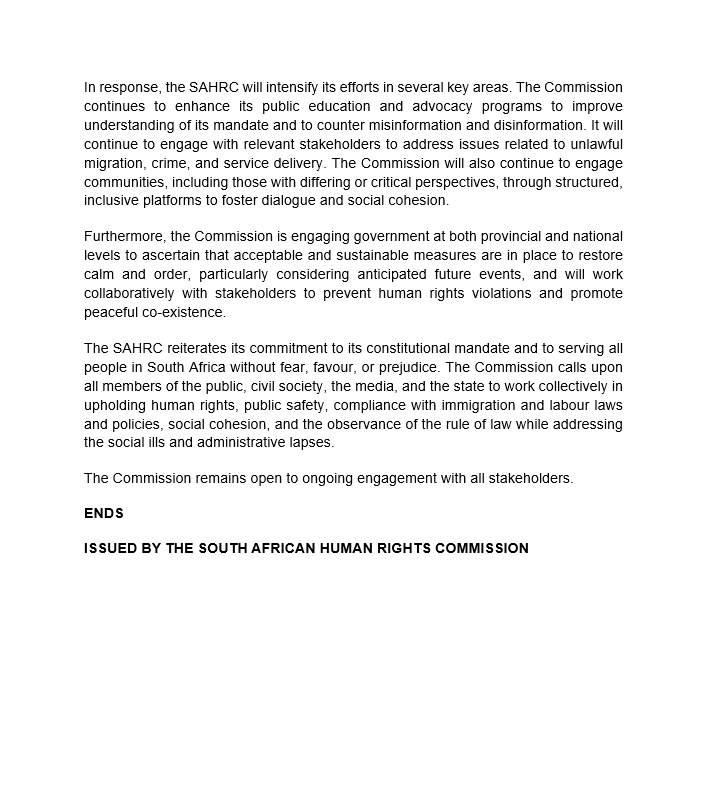 SAHRCommission tweet media