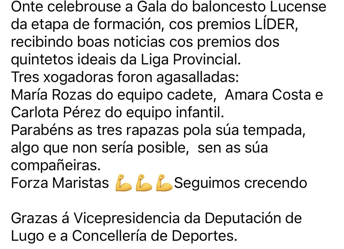 ClubLugo's tweet photo. GALA LÍDER DO BALONCESTO LUCENSE https://t.co/DPGAj4S0Ol