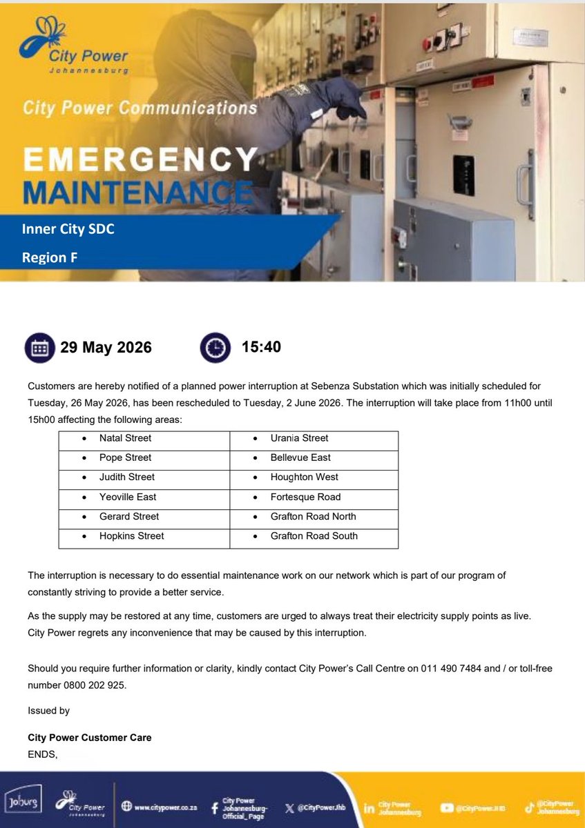 Outage details