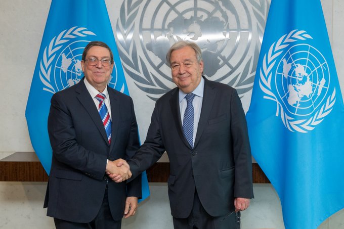 GranmaEcm's tweet photo. Respaldamos las Declaraciones de de nuestro Canciller
@BrunoRguezP en la #ONU 
✨"Una agresión militar provocaría un baño de sangre. Morirían miles de  cubanos defendiendo la Patria y valores y razones sagradas, y perecerían  también jóvenes estadounidenses..." https://t.co/dQsHGv7uiy