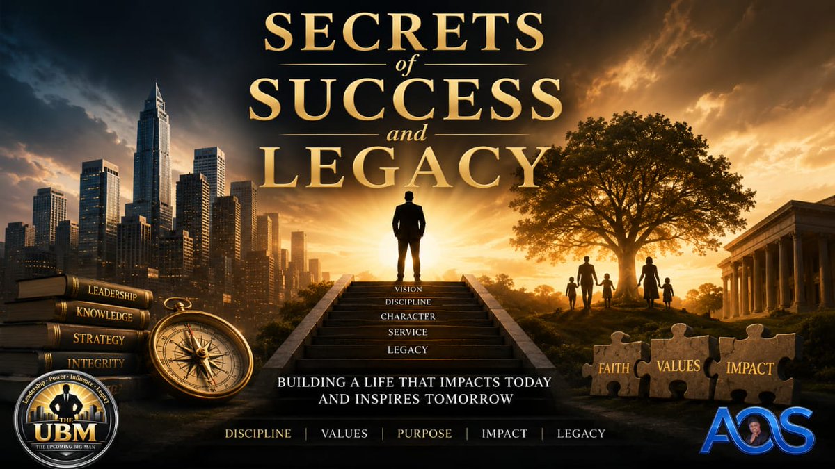 bskingdavid's tweet photo. SECRETS OF SUCCESS AND LEGACY

Success is one of the most misunderstood pursuits in human existence. Many people chase applause, wealth, titles, and visibility, believing... - https://t.co/HhbrtnGHib

LINKEDIN 
https://t.co/1FLvKtwfL9

MEDIUM 
https://t.co/nEOEpOAnQB https://t.co/ikZBhMR3IT
