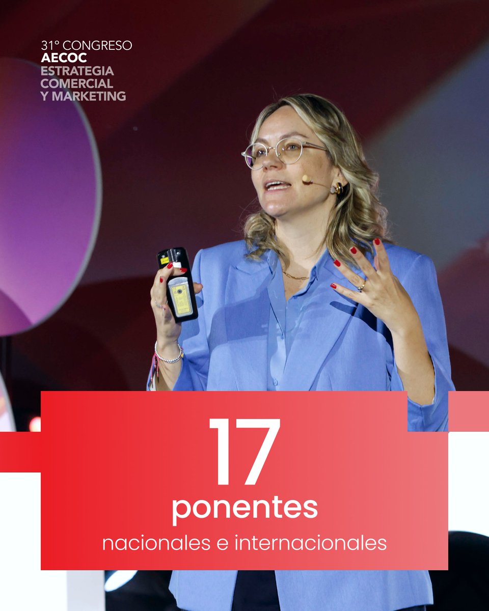 AECOC_ES's tweet photo. Hoy termina en Madrid el 31º Congreso AECOC de Estrategia Comercial y Marketing, y lo hacemos marcando no solo récord de asistentes, más de 500, sino también récord de cadenas de distribución presentes, de número de asistentes por empresa y de candidaturas a los Premios AECOC Shopper Marketing e Innovación.
Este año hemos hablado de:
↗️ Innovación que hace crecer las categorías.
↗️ Quick Commerce y happy discounts.
↗️ Oportunidades en el foodvenience.
↗️ Impacto de la geopolítica en el Gran Consumo.
↗️ La IA como ventaja competitiva y palanca para mejorar la experiencia del cliente.
↗️ Insights para detectar oportunidades de crecimiento.
↗️ Aprendizajes de la pet economy.

Y, como siempre, con las voces más esperadas encima del escenario. Gracias a todos los ponentes de esta edición, y nos vemos el 19 y 20 de mayo de 2027.