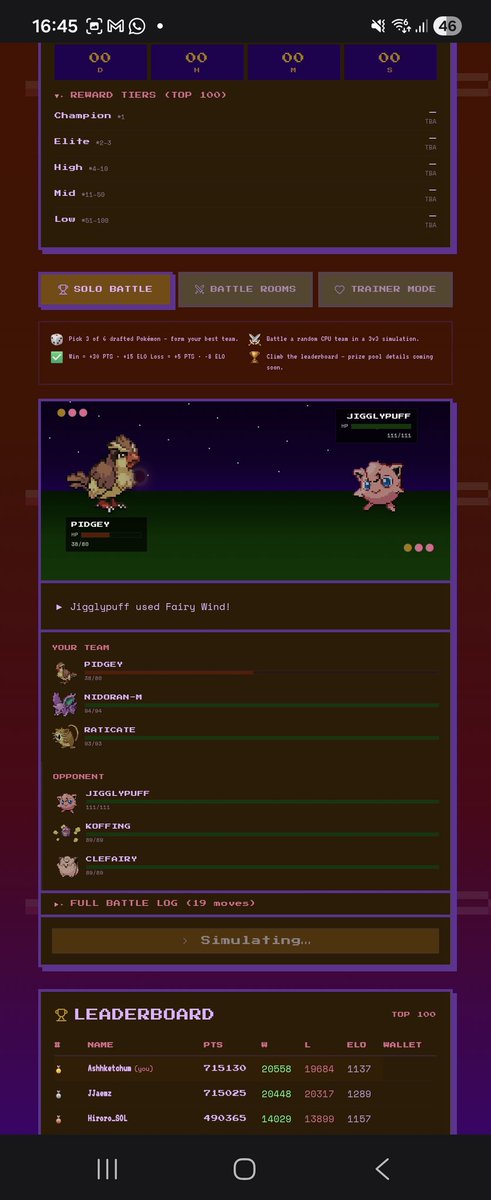 satserdar26's tweet photo. @ImCryptoGag  bro i just saw the timer got a 0 but i kept playing for 5 mins to be sure and made a printscreen. I hope the site made printscreen at the countdown as well? Because i played nearly 36 hours straight and jeamzz was right behind me. https://t.co/uOu2OmXSHd