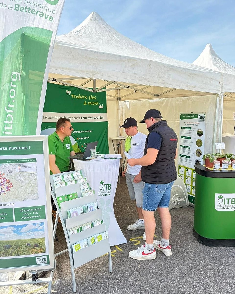 ITBetterave's tweet photo. 🤝 Jeudi dernier, l'ITB était présent aux VégelliaDES, au lycée privé de Sainte-Maure

🔍 L'occasion de présenter les travaux du PNRI-C, les solutions telles que les plantes compagnes et les produits de #biocontrôle, ainsi que l'outil Alerte #Pucerons 

🔗 https://t.co/Gp3JeqU2dw https://t.co/0lAV4Oz4XP
