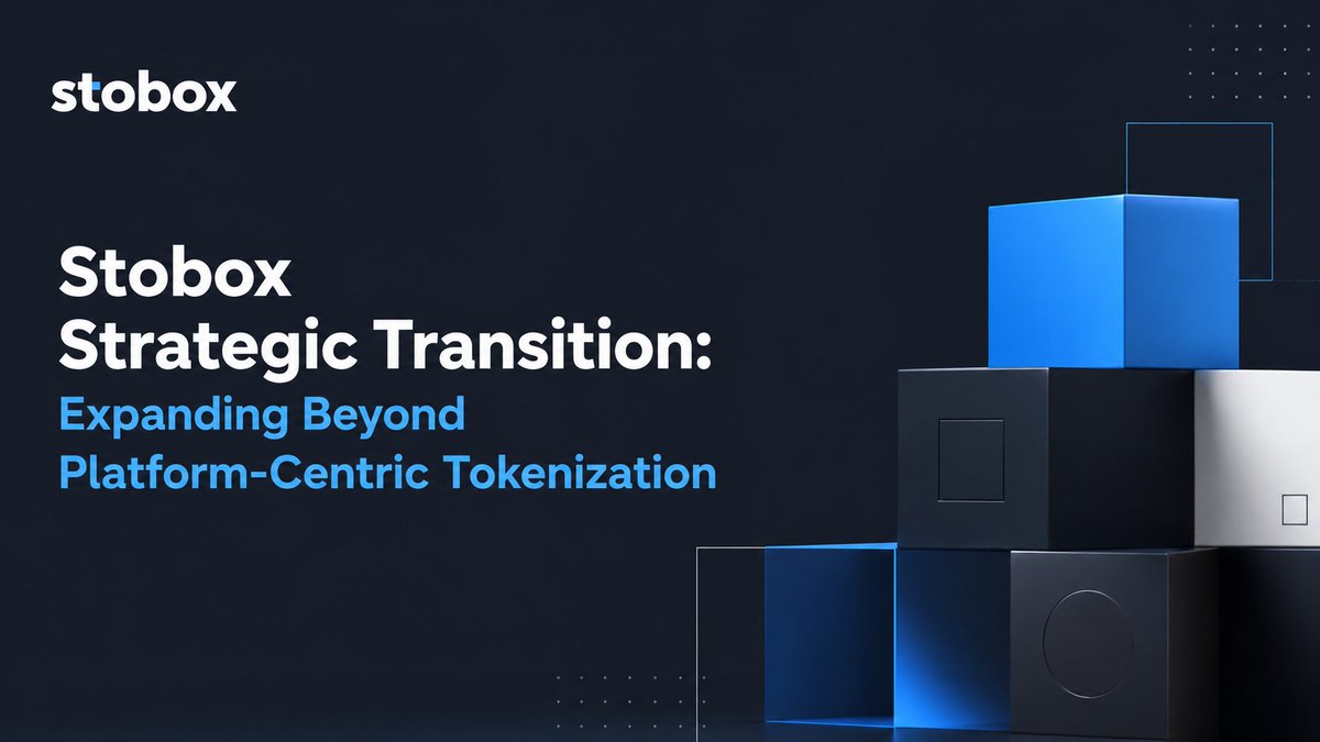 StoboxCompany's tweet photo. 🌏 Stobox Strategic Transition: Expanding Beyond Platform-Centric Tokenization

The #tokenization market is evolving rapidly, and so is Stobox. After 8 years, 100+ clients globally, and over 500M USD in tokenized assets, Stobox is entering a new strategic phase.

As infrastructure requirements across the #RWA market continue to evolve, clients increasingly need flexible, interoperable, and intelligent solutions, not dependence on a single platform stack.

As part of this transition, #Stobox also introduced #StoboxCompass, our next-generation AI-native product designed to help issuers assess tokenization readiness and navigate digital asset markets through AI-driven workflows and operational intelligence.

At the same time, support and maintenance for the current version of the Stobox 4 platform will be gradually discontinued as the company restructures toward a more adaptive and ecosystem-oriented model.

🔗 Read more:
https://t.co/YFVtoolbAA