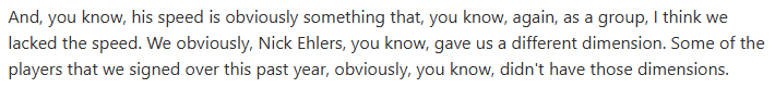 TeebzHBIC's tweet photo. @stillnotadoc The end-of-season media quotes from the GM... transcribed just because this should never be forgotten or forgiven. https://t.co/llswsWl7bX