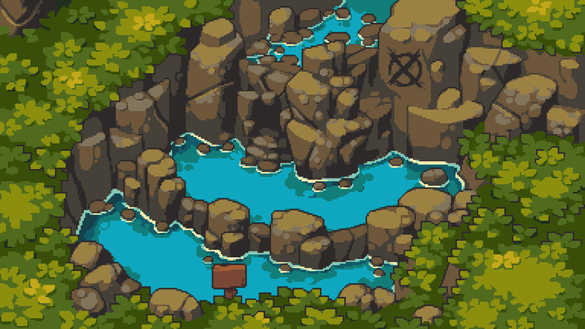 NOP_Pixels's tweet photo. Heatwave so strong the waterfall disappeared https://t.co/hvSBdlcNi7