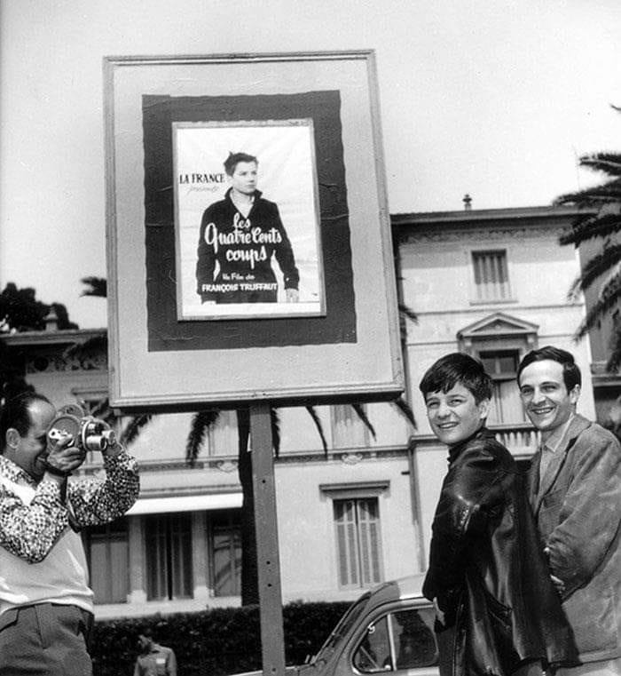 LostInFilm's tweet photo. Happy birthday Jean-Pierre Léaud! Pictured here with François Truffaut at the 1959 Cannes Film Festival✨🇫🇷 https://t.co/WE5tkM1gKB