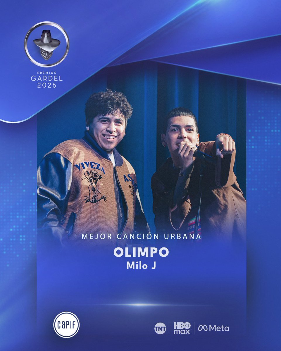 InfoDePremios's tweet photo. Ganador: MILO J

#PremiosGardel https://t.co/HWlAoq88T1
